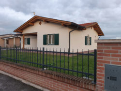 Construction of a single wooden house, in the Municipality of Castelmassa, Province of Rovigo